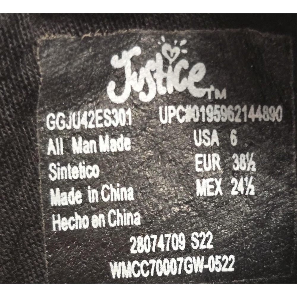 NEW - JUSTICE Big Girls Lug Bottom White High Ankle Boots - Size 6 - Picture 7 of 8